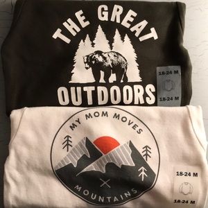 2 OLD NAVY Long Sleeve Onesie NWT